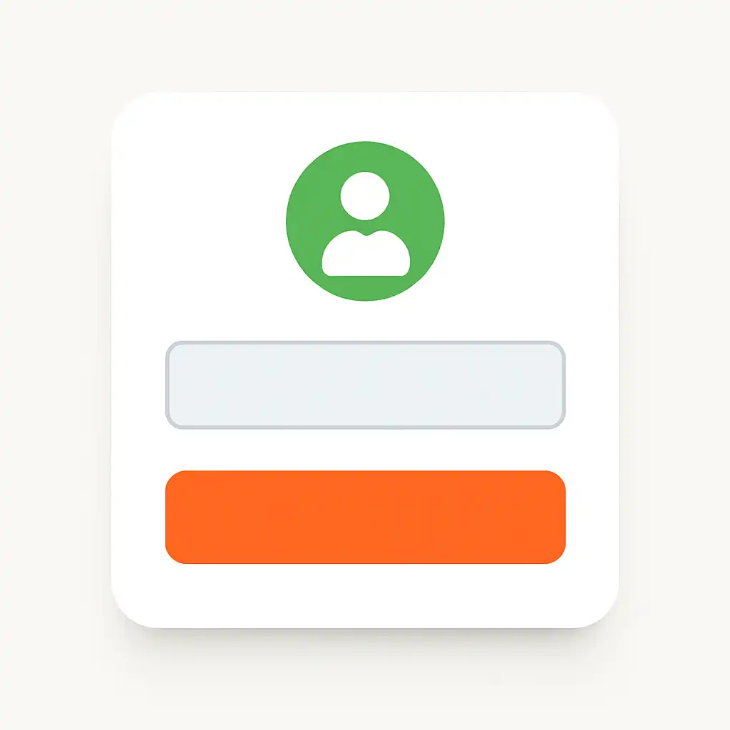 Close-up of button or form field for creating an account, Tiranga